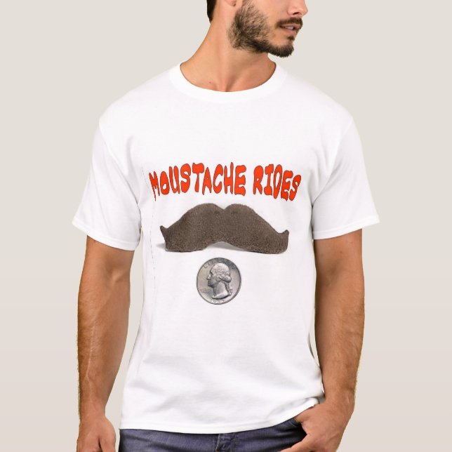 T-SHIRT LA MOUSTACHE MONTE 25 CENTS (Devant)
