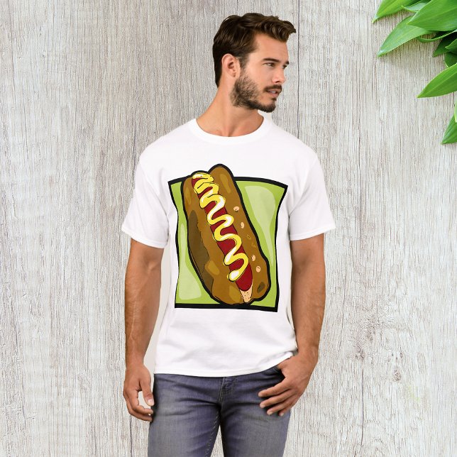 T-shirt La moutarde Sur Un Hotdog (Créateur téléchargé)