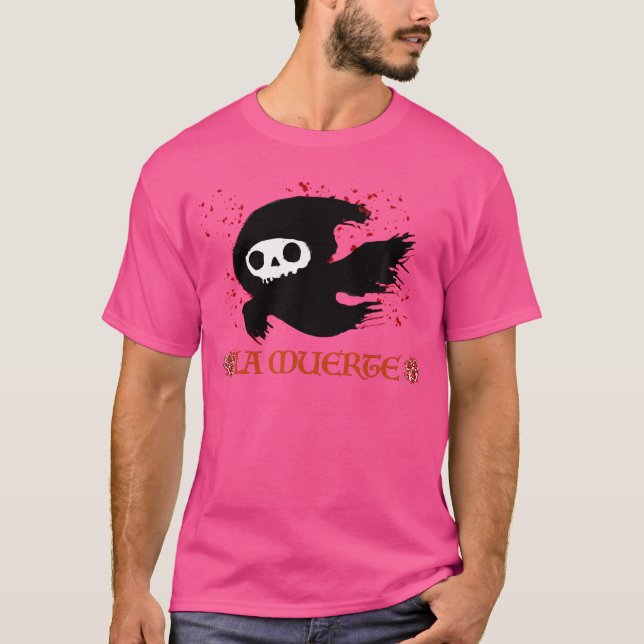 T-shirt La Muerte Emo Punk Goth Alternative Art (Devant)
