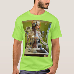 T-shirt La Muse Cybernétique - Le Secrétaire Futuriste