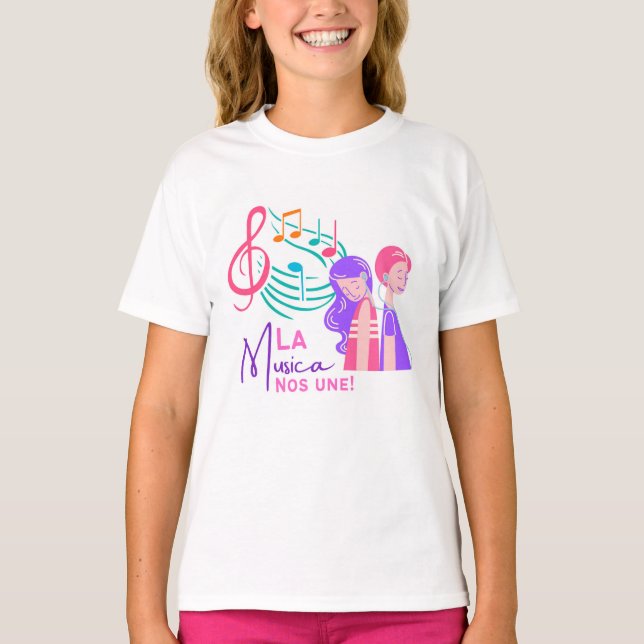 T-shirt La Musica nos une, (Devant)