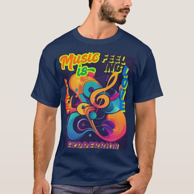 T-shirt La musique (Devant)