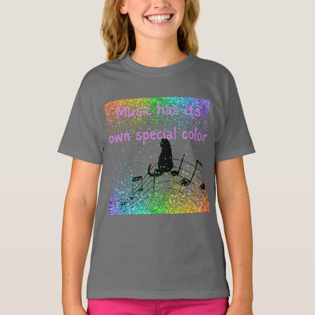 T-shirt "La musique a sa propre couleur" (Devant)