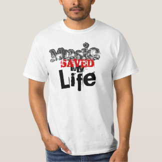 T-shirt La musique a sauvé ma vie - customisée