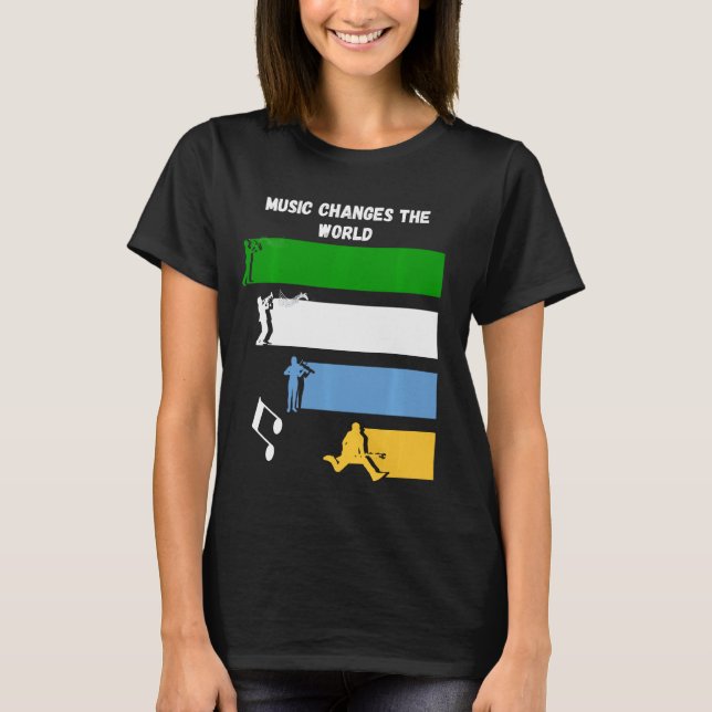 T-shirt La Musique change le monde (Devant)
