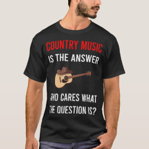 T-shirt La musique country de réponse