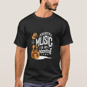 T-shirt La musique country est mon médicament Bluegrass We