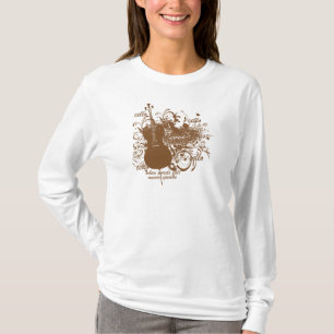 T-shirt La musique d'échouer de mots parle le musicien de