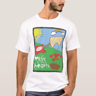 T-shirt La musique élève des coeurs