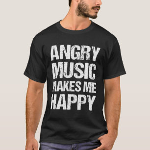 T-shirt La Musique En Colère Me Rend Heureux Metal Music M