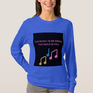 T-shirt La musique en moi apporte le sourire en vous – Mus