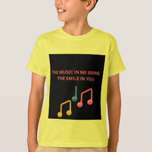 T-shirt La musique en moi apporte le sourire en vous – Mus
