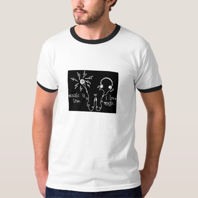 T-shirt La musique est amour (Devant)