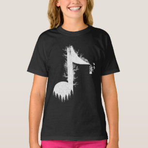 T-shirt La musique est la vie avec la chanson de la nature