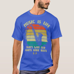 T-shirt La Musique Est La Vie Nos Coeurs Ont Des Beats Le