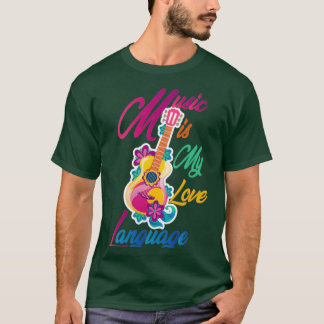 T-shirt La musique est ma langue d'amour