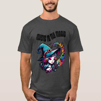 T-shirt la musique est mon amoureux de la musique magique
