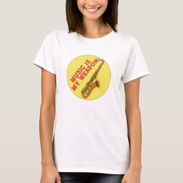T-shirt La musique est mon arme (Devant)