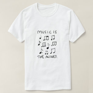 T-shirt La musique est mon Thérapie Dessin Poster