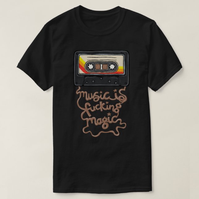 T-shirt La musique fait de la magie (Design devant)