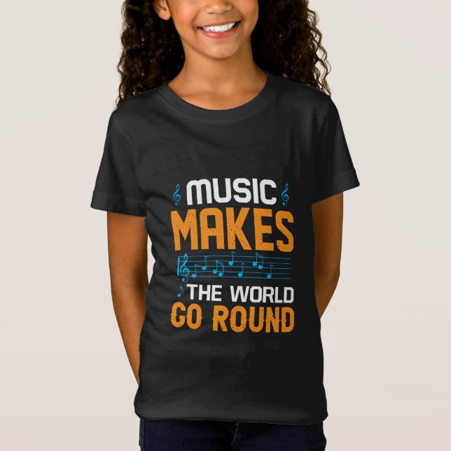 T-Shirt La Musique Fait Le Tour Du Monde (Devant)