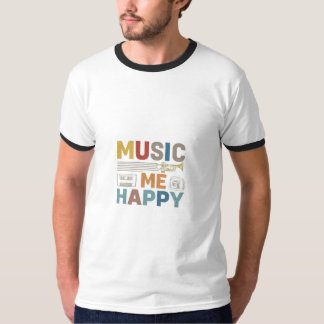 T-shirt La musique me rend heureux