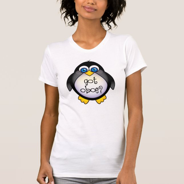 T-shirt La musique mignonne de pingouin a obtenu le (Devant)
