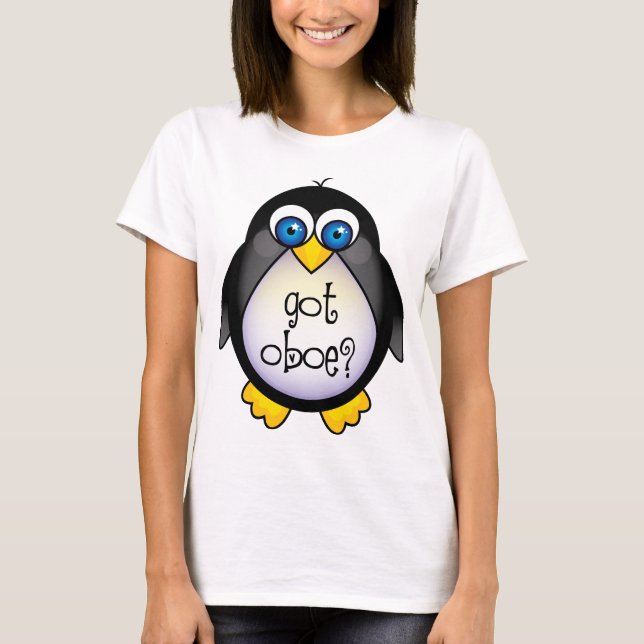 T-shirt La musique mignonne de pingouin a obtenu le (Devant)