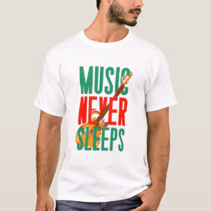 T-shirt La musique ne dort jamais