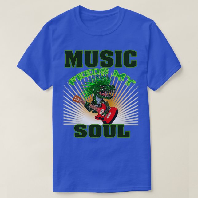 T-shirt La musique nourrit mon âme (Design devant)