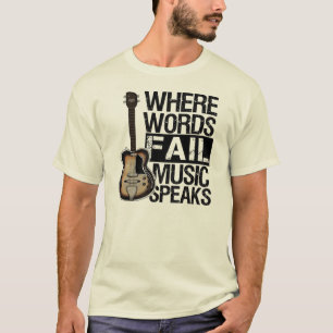T-shirt La musique parle   choisissent votre couleur