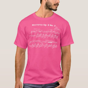 T-shirt La musique pour piano de Fryderyk Chopin