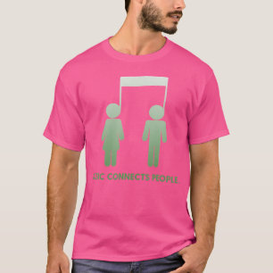 T-shirt La musique rapproche les gens Note Groupe Chorale