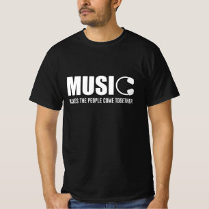 T-shirt La Musique Rassemble Les Gens
