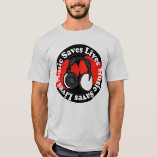 T-shirt La musique sauve les vies