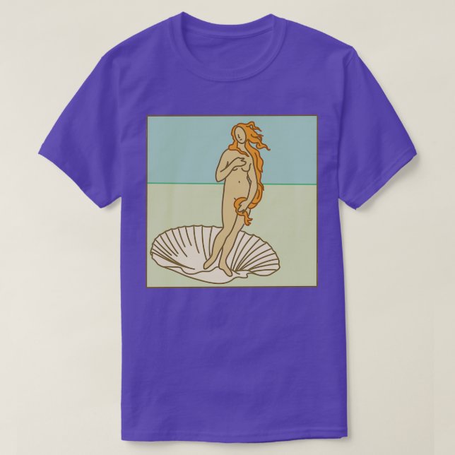 T-shirt La naissance de Vénus Minimal (Design devant)