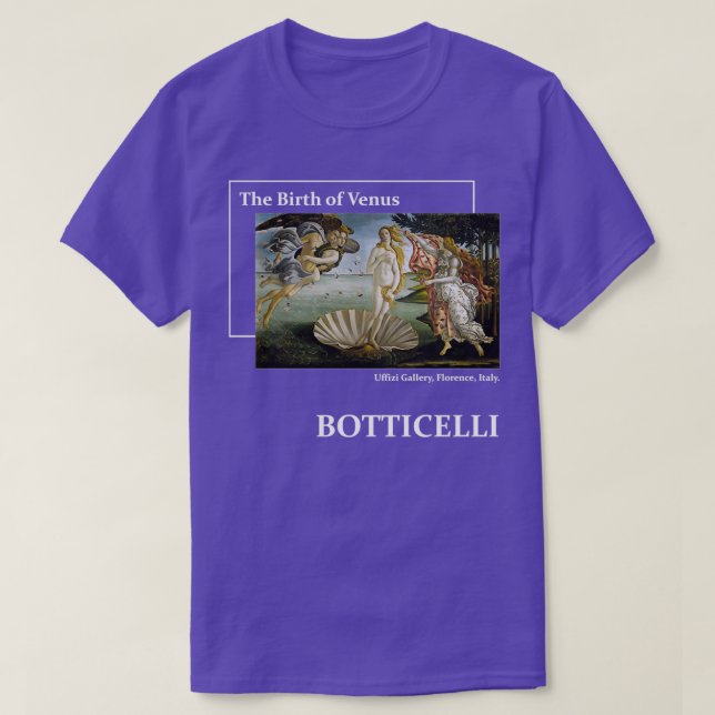 T-shirt La naissance de Vénus Sandro Botticelli (Design devant)