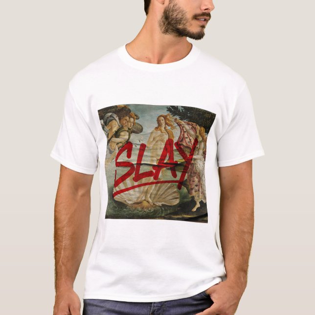 T-shirt La Naissance de Vénus – SLAY (Red Marker Remix) (Devant)