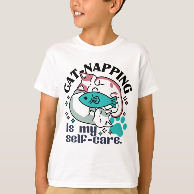 T-shirt La Nappage De Chats Est Mon Soin Personnel : Chats (Devant)