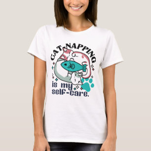 T-shirt La Nappage De Chats Est Mon Soin Personnel : Chats