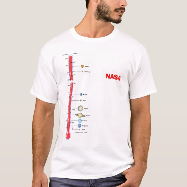 T-shirt La NASA - Diagramme (Devant)