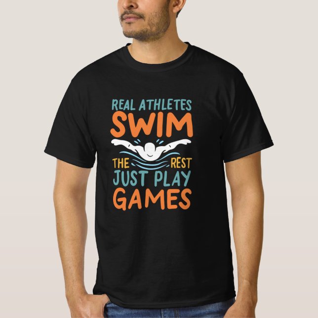 T-shirt La natation (Devant)