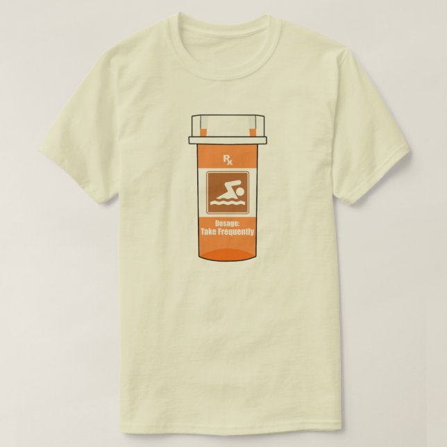 T-shirt La natation est ma drogue (Design devant)