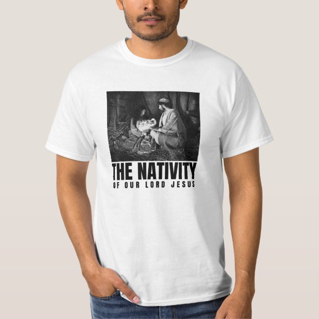 T-shirt La Nativité De Notre Seigneur Jésus Christ Noël (Devant)