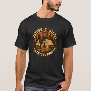 T-shirt La nature appelle. L'aventure vous attend ! Inspir