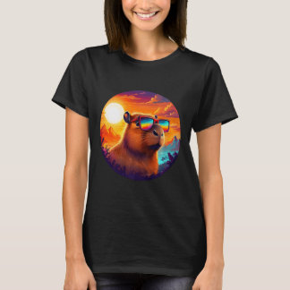 T-shirt La nature de la montagne de Capybara Forêt animale