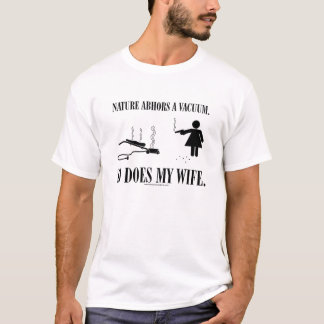 T-shirt La nature déteste un vide (les hommes)