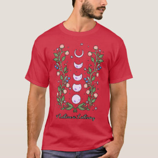 T-shirt La nature écoute les fleurs phases lune