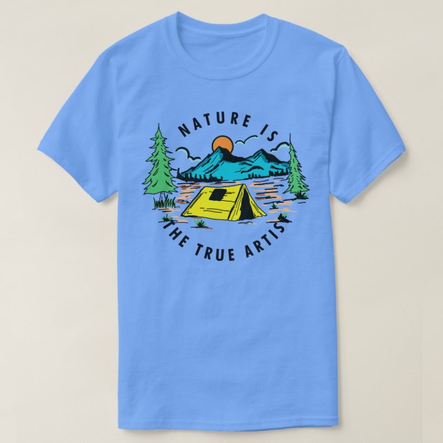 T-shirt La nature est le véritable artiste (Design devant)