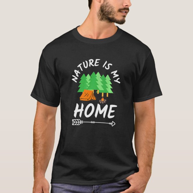T-shirt La nature est ma maison (Devant)